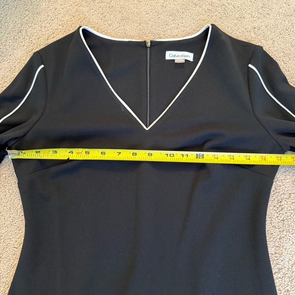 Calvin Klein Piped Bow-Sleeve Sheath Dress - Picture 7 of 13